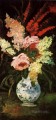 Jarrón con gladiolos y flores lilas Vincent van Gogh Impresionismo